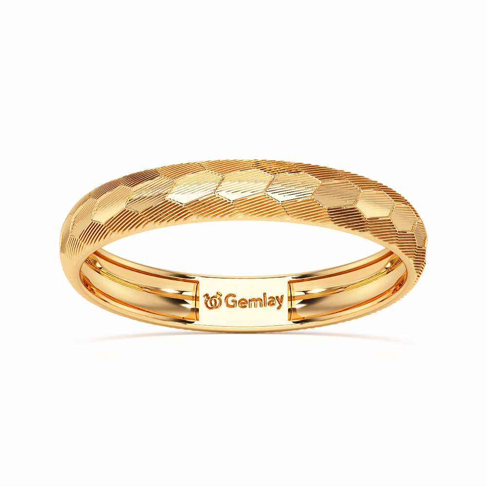 Lumi Silver Ring - Yellow Gold - Image 2