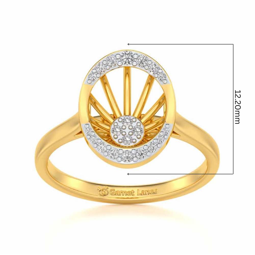 Soul Shine Silver Ring - Yellow Gold - Image 5