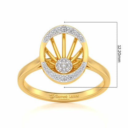 Soul Shine Silver Ring - Yellow Gold - Image 5
