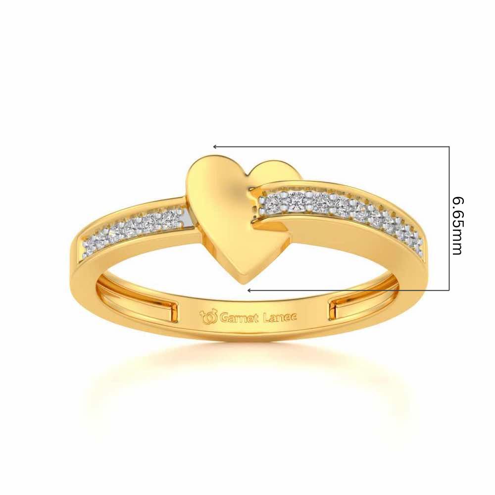 Grab My Heart Ring - Yellow Gold - Image 5
