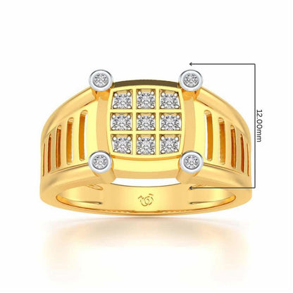 Royal Ring For Men - Yellow Gold - Image 5