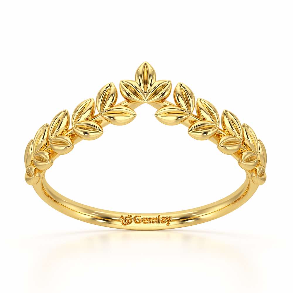 Fenny Frill Apex Silver Ring - Yellow Gold - Image 2