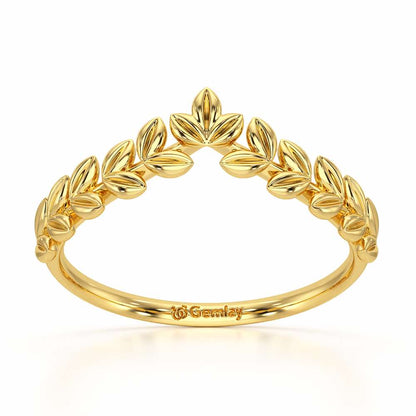 Fenny Frill Apex Silver Ring - Yellow Gold - Image 2