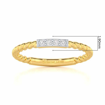 Serendipity Glow Silver Ring - Yellow Gold - Image 5