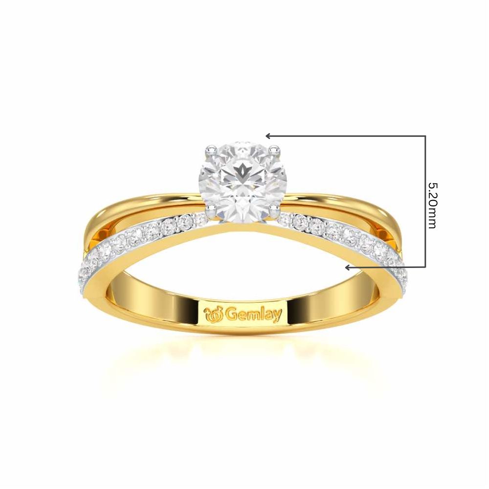 Aceede Solitaire Ring - Yellow Gold - Image 5