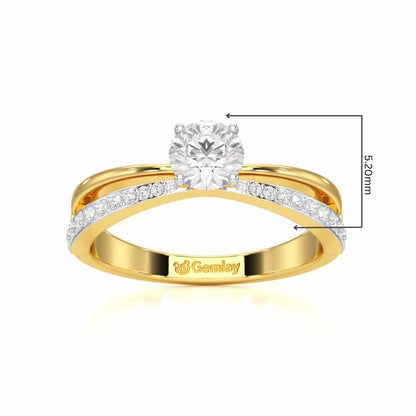 Aceede Solitaire Ring - Yellow Gold - Image 5