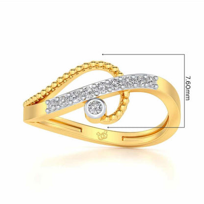 Chaman Silver Ring - Yellow Gold - Image 5