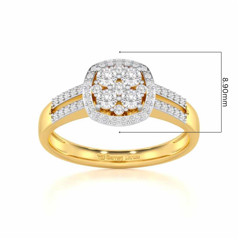 Gracious Glow Silver Ring - Yellow Gold - Image 5