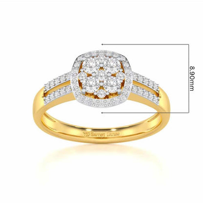 Gracious Glow Silver Ring - Yellow Gold - Image 5