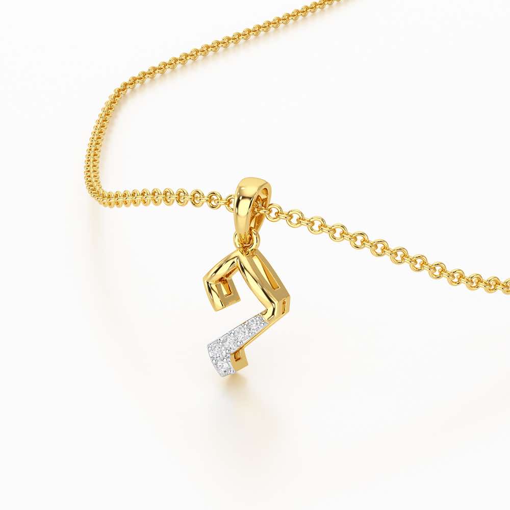 Flicker Joy Silver Pendant - Yellow Gold - Image 2