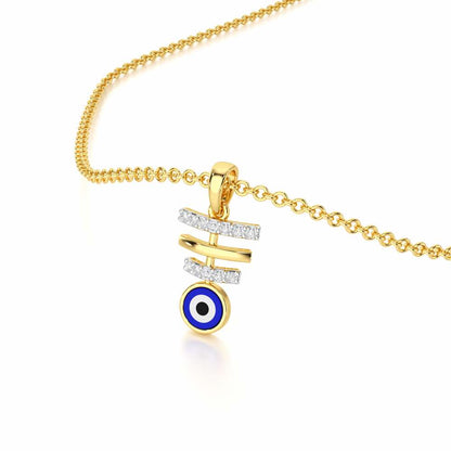 Guardian Watch Silver Pendant - Yellow Gold - Image 2