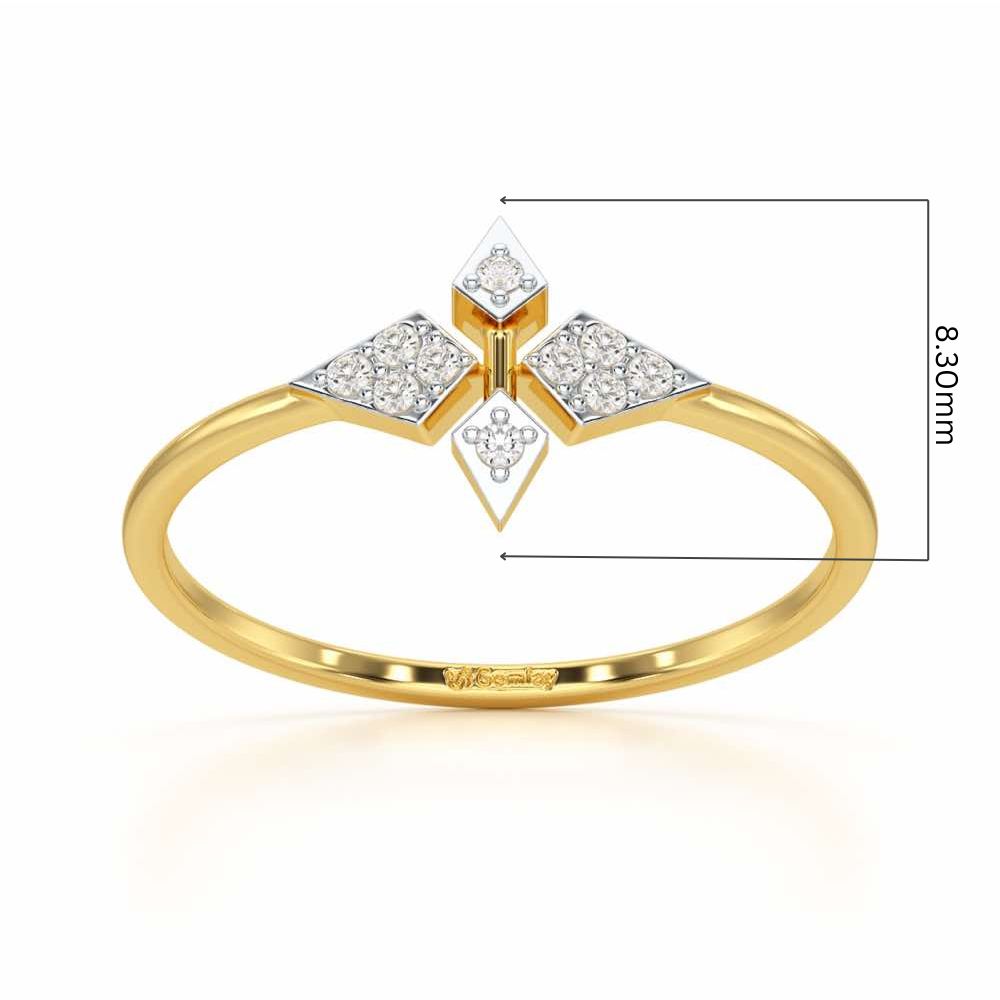 Delicate Dream Silver Ring - Yellow Gold - Image 5