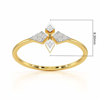 Delicate Dream Silver Ring - Yellow Gold - Image 5