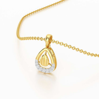 Starlight Charm Silver Pendant - Yellow Gold - Image 2