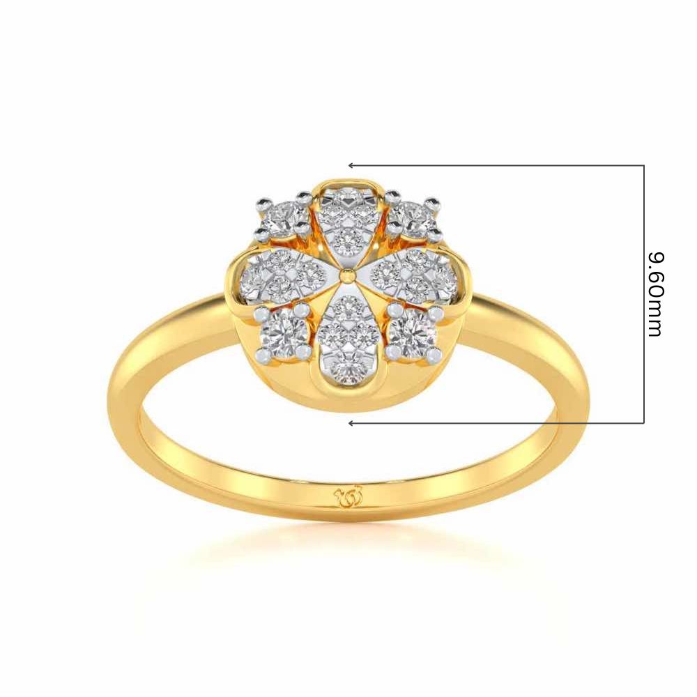 Suave Glow Silver Ring - Yellow Gold - Image 5
