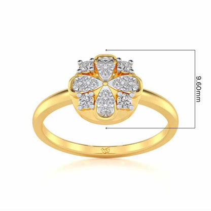 Suave Glow Silver Ring - Yellow Gold - Image 5