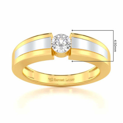 Valor Spark Men Solitaire Ring - Yellow Gold - Image 5