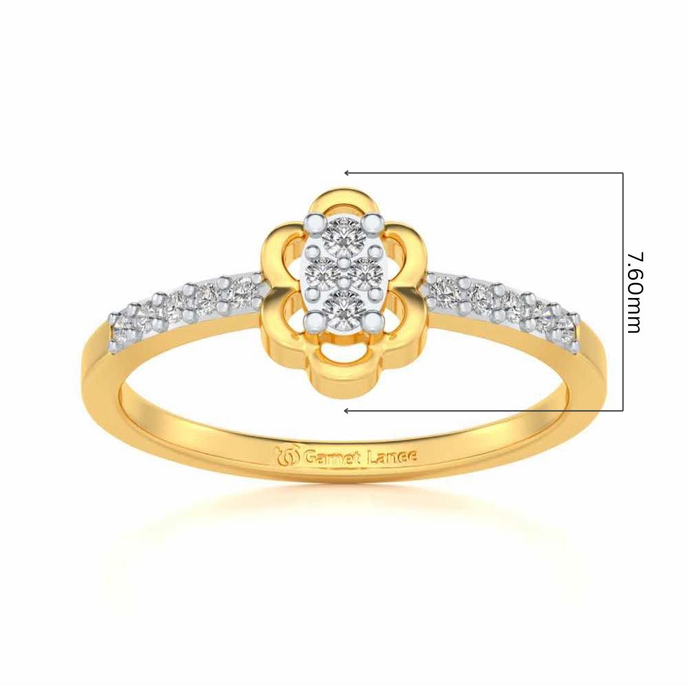 Dashita Silver Ring - Yellow Gold - Image 5