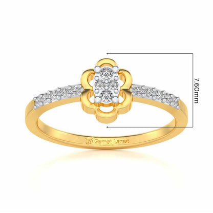 Dashita Silver Ring - Yellow Gold - Image 5