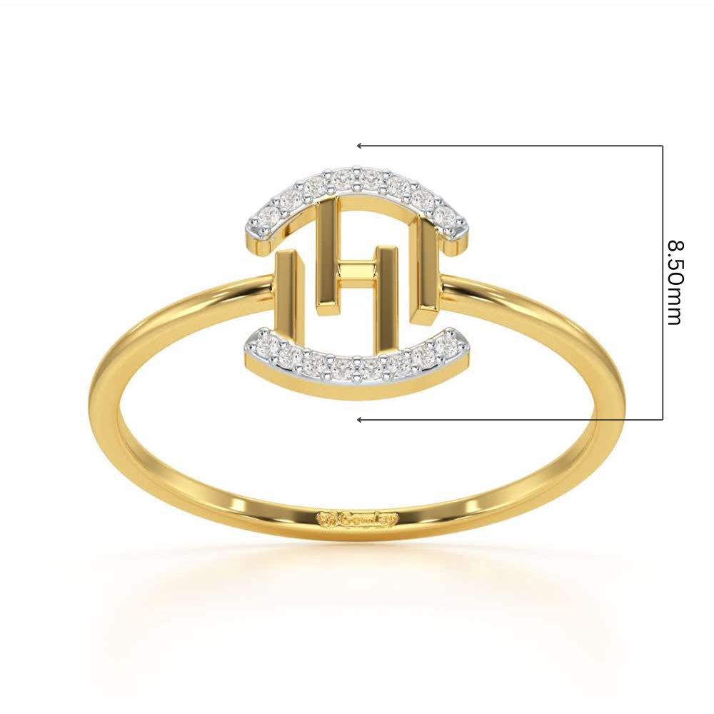 Ethereal Closeness Silver Ring - Yellow Gold - Image 5