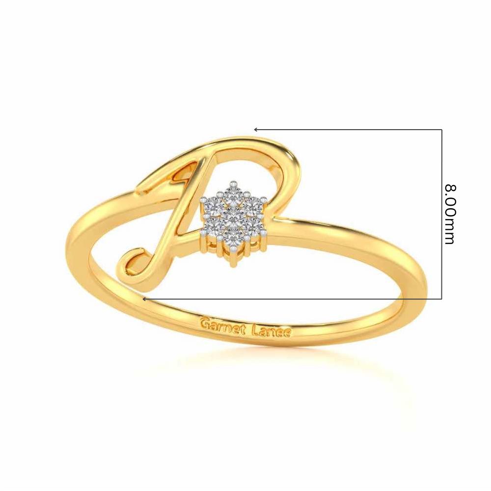 Flora D Silver Ring - Yellow Gold - Image 5