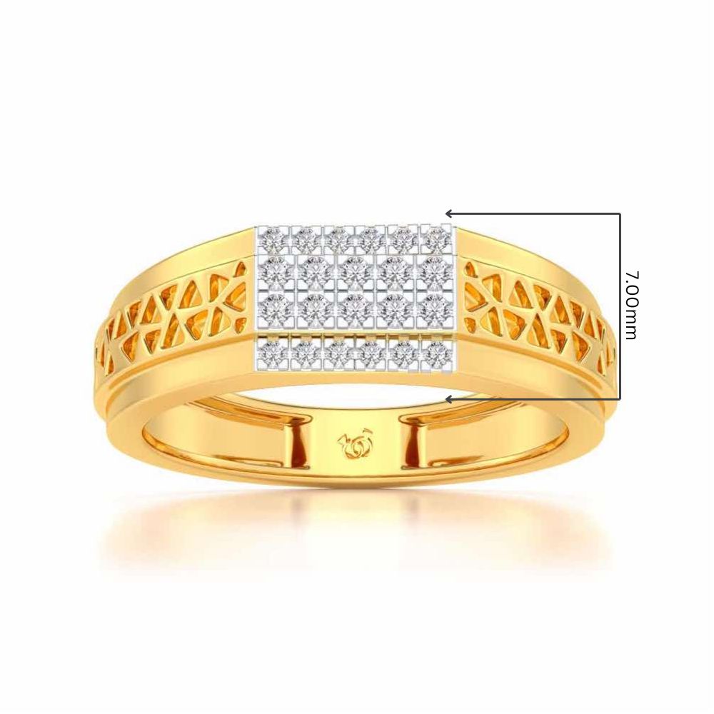 Bussiness Class Ring For Him - Yellow Gold - Image 5