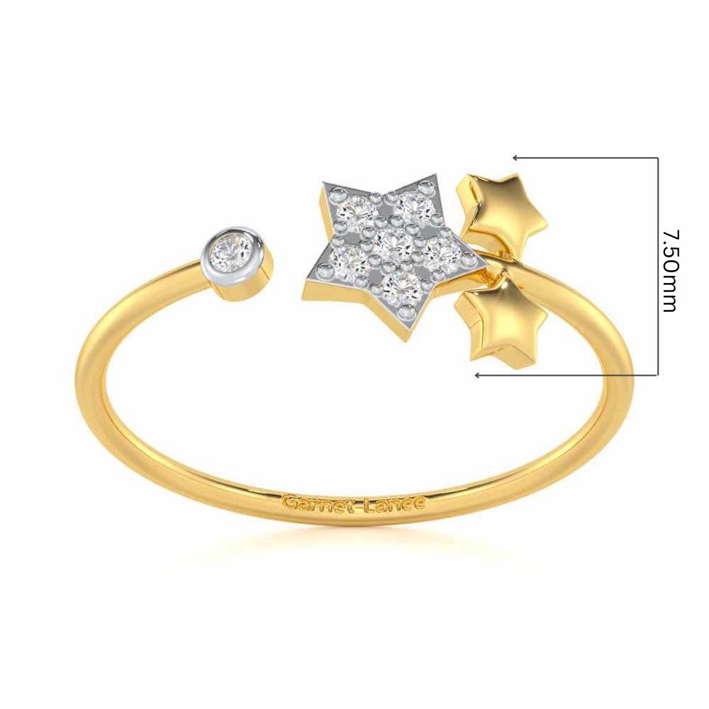 Golden Glow Silver Ring - Yellow Gold - Image 5