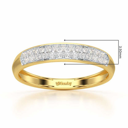 Genesis Elegance Silver Ring - Yellow Gold - Image 2