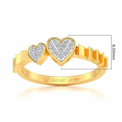 By Your Side Silver Ring - Yellow Gold - Image 5