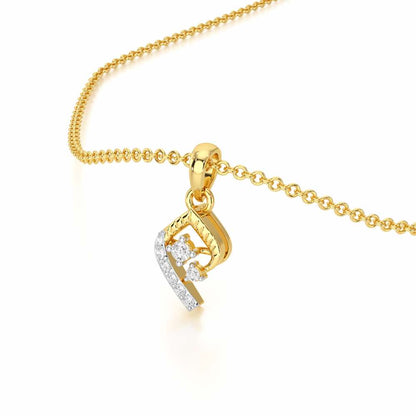 Celestial Glow Silver Pendant - Yellow Gold - Image 2