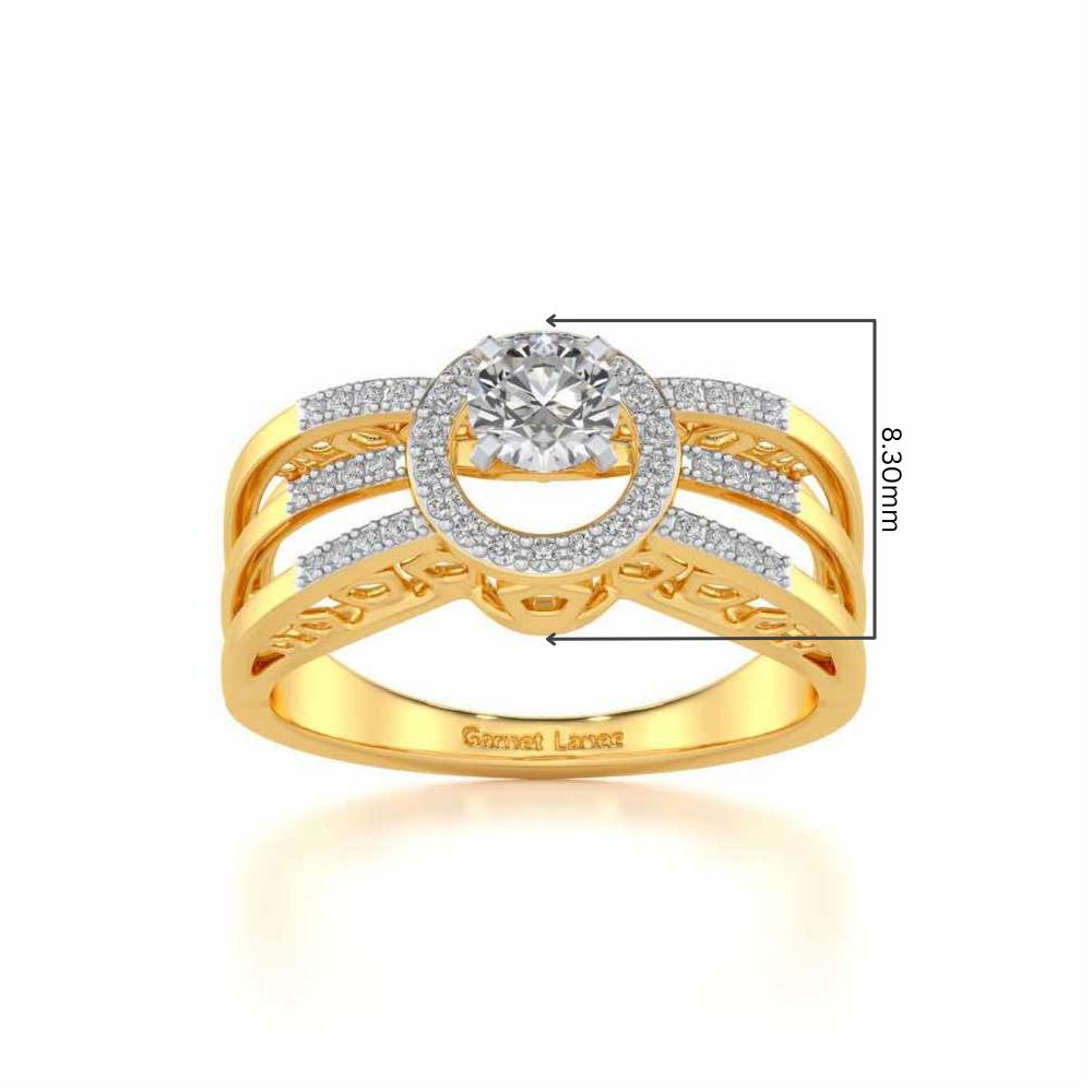 Layan Solitaire Ring - Yellow Gold - Image 5