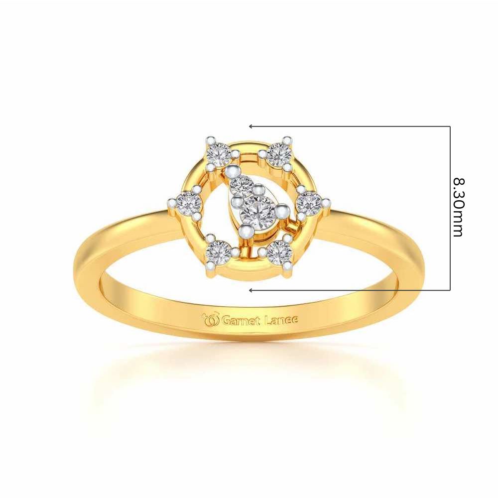 Bhanumati Silver Ring - Yellow Gold - Image 5