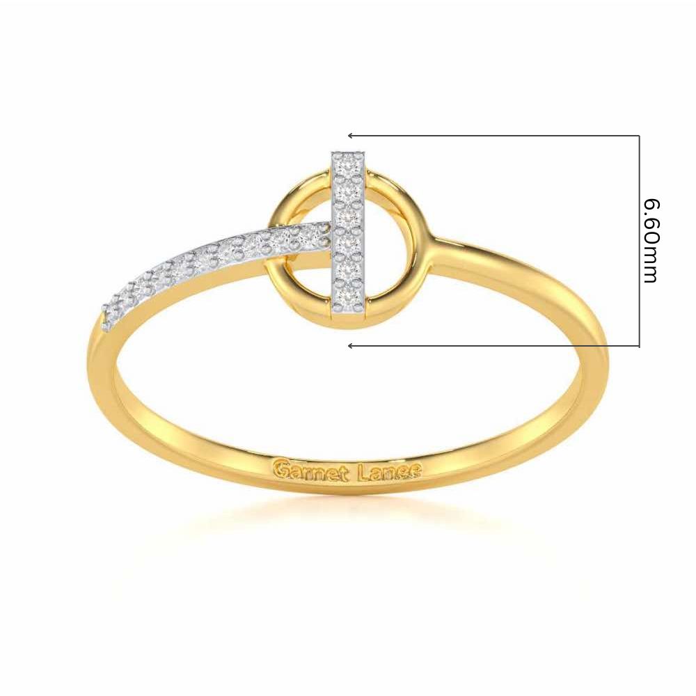 Shimmering Splendor Silver Ring - Yellow Gold - Image 5