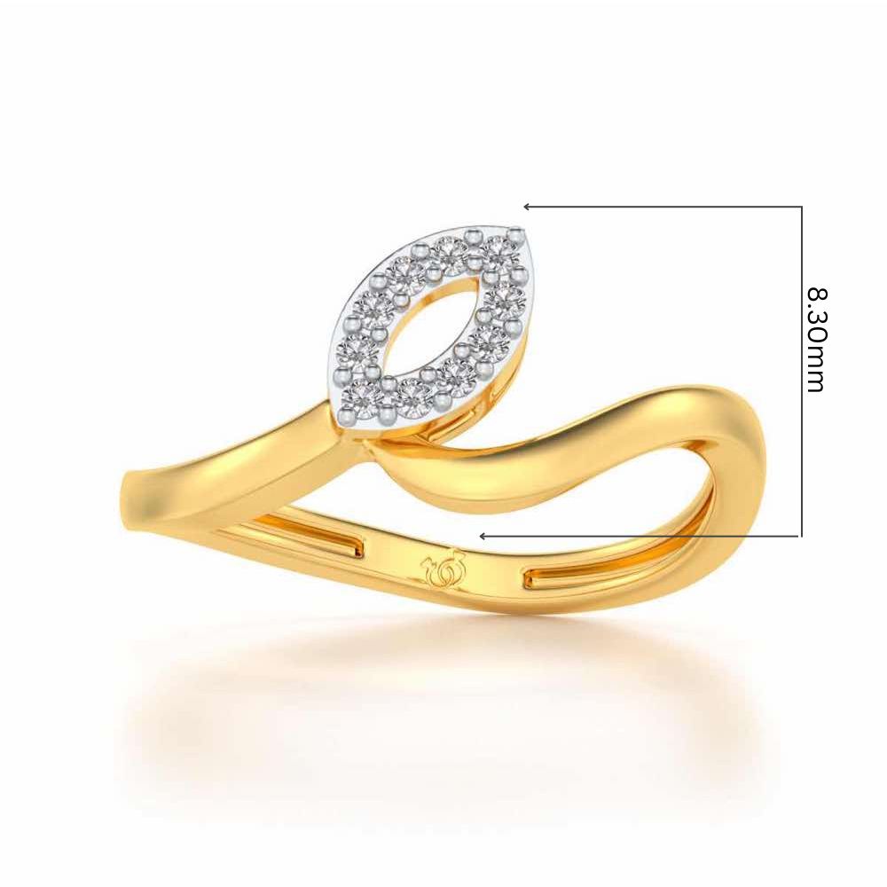 Chakrika Silver Ring - Yellow Gold - Image 5