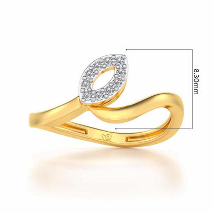 Chakrika Silver Ring - Yellow Gold - Image 5