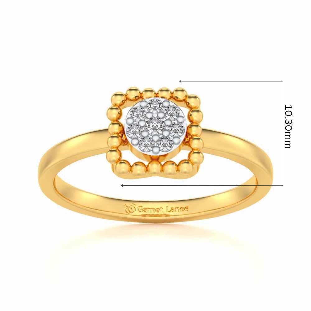 Gayatri Silver Ring - Yellow Gold - Image 5