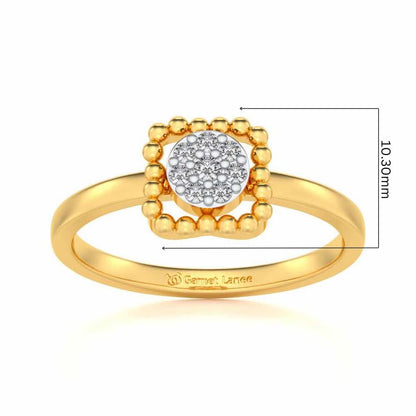 Gayatri Silver Ring - Yellow Gold - Image 5
