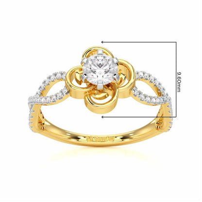 Enticing Glow Solitaire Ring - Yellow Gold - Image 5