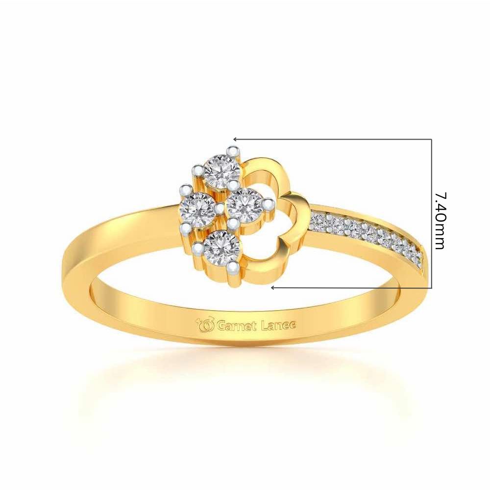 Stringzi Silver Ring - Yellow Gold - Image 5