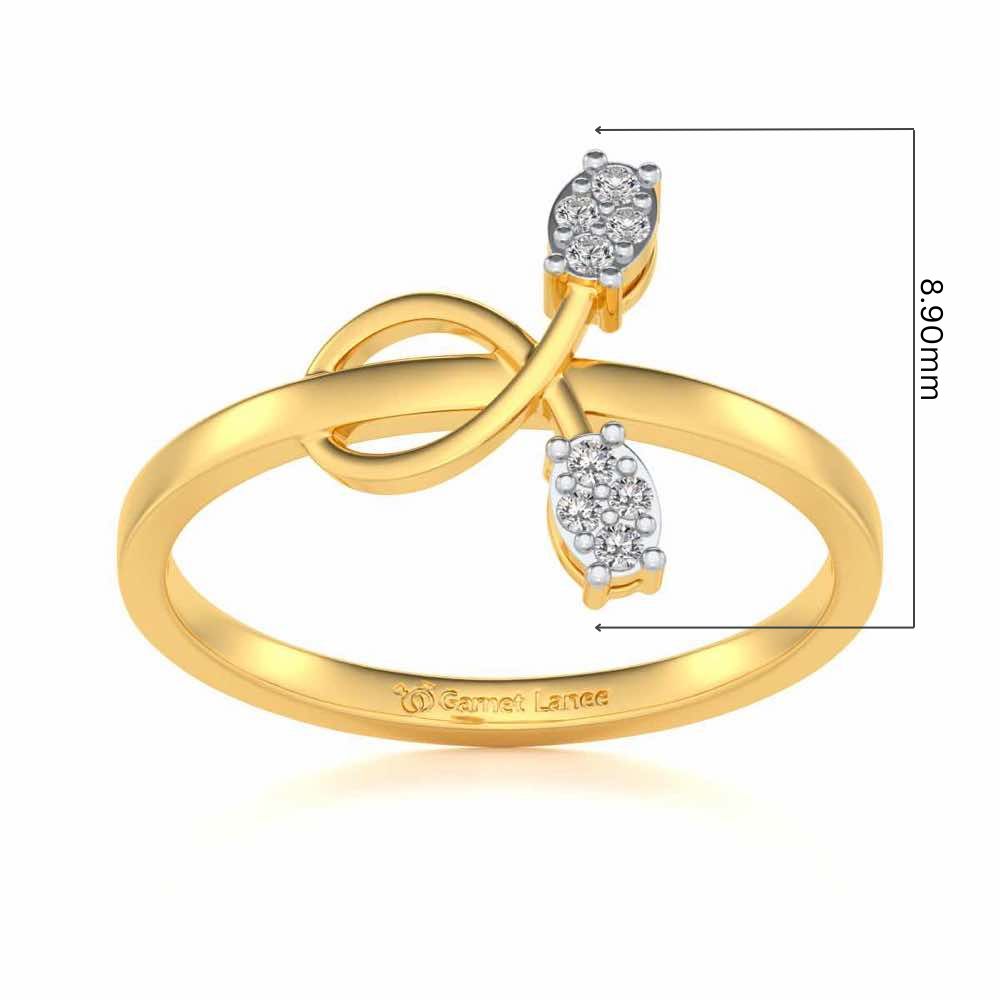 Vinery Silver Ring - Yellow Gold - Image 5