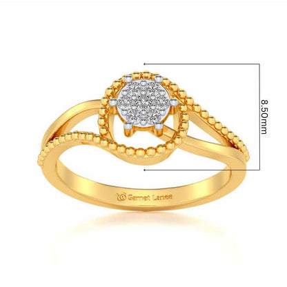 Prisma Silver Ring - Yellow Gold - Image 5