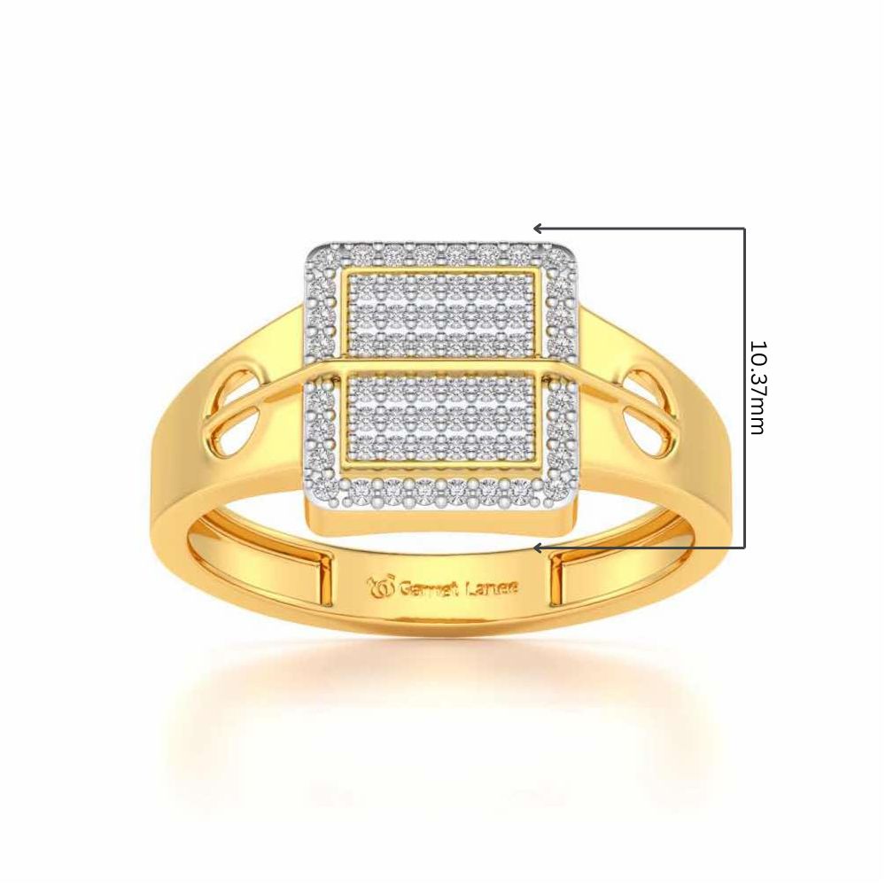 Irwin Silver Ring For Men - Yellow Gold - Image 5