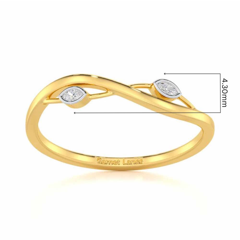 Brilliant Blaze Silver Ring - Yellow Gold - Image 5