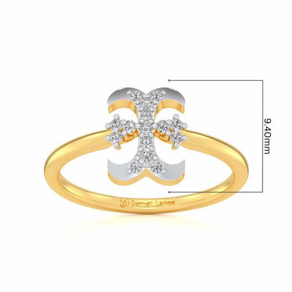Royal I Silver Ring - Yellow Gold - Image 5