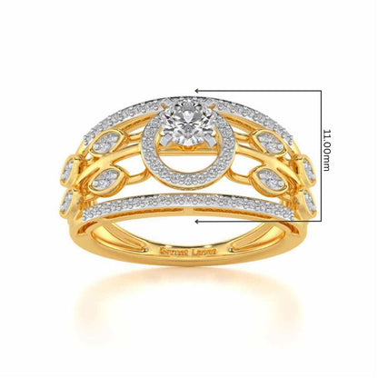Zarina Solitaire Ring - Yellow Gold - Image 5