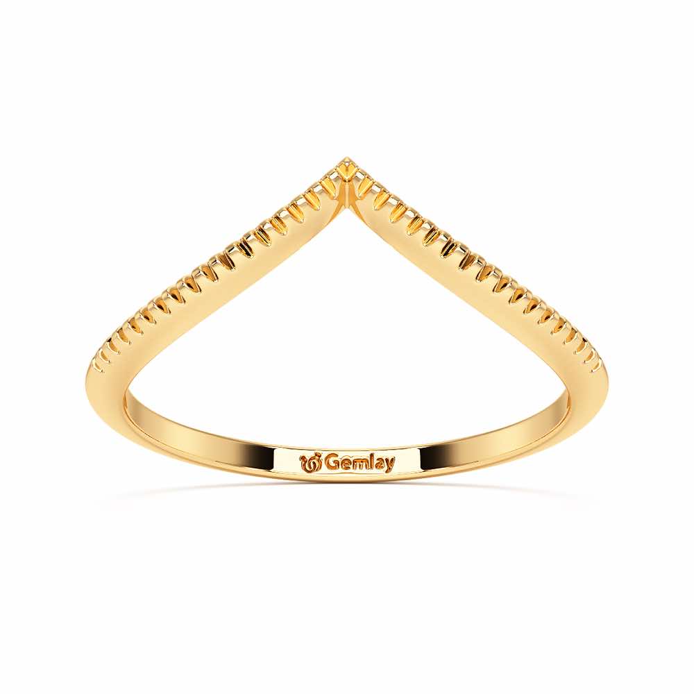 Glena Apex Silver Ring - Yellow Gold - Image 2