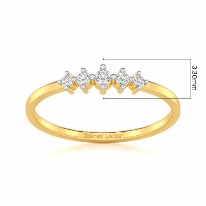 Midnight Mirage Silver Ring - Yellow Gold - Image 5