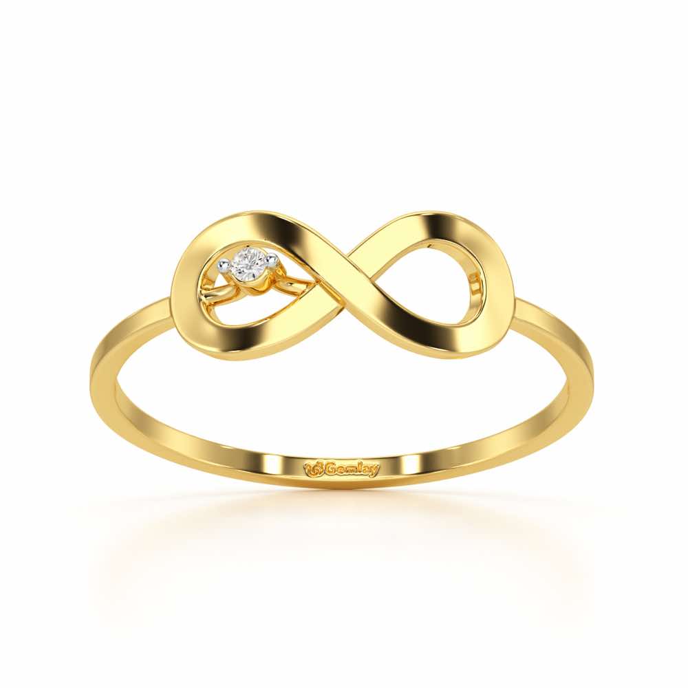 Tentacle Silver Ring - Yellow Gold - Image 2