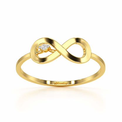 Tentacle Silver Ring - Yellow Gold - Image 2
