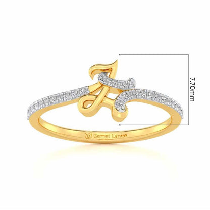 L-Love Silver Ring - Yellow Gold - Image 5